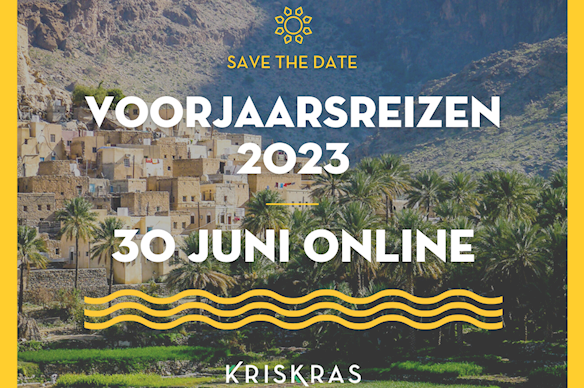 Save the date: voorjaarsreizen 2023 Save the date: voorjaarsreizen 2023